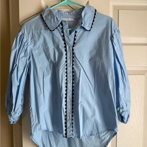 Karlie Sky Blue Blouse